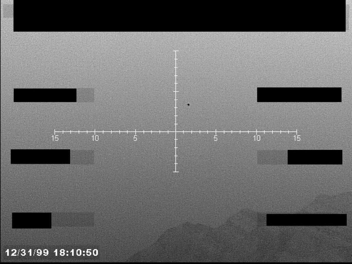 FLIR, 31/12/1999 18:12:20.  Último fotograma de Fase 2