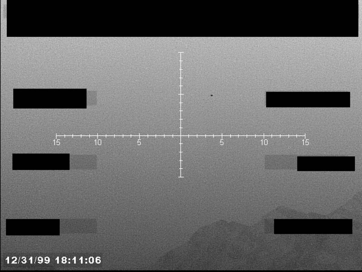 FLIR, 31/12/1999 18:11:06.  Punto oscuro, tracking activo