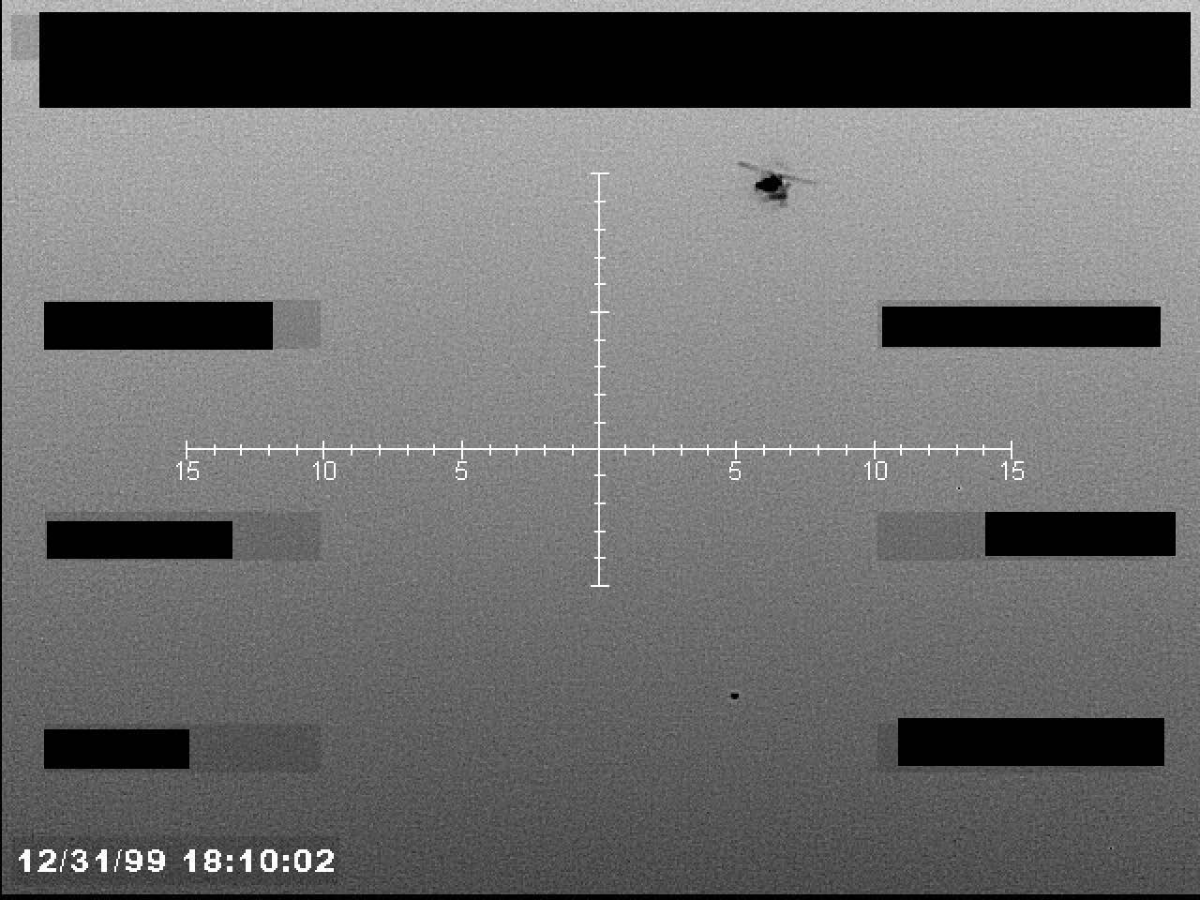 FLIR, 31/12/1999 18:12:02.  Punto oscuro, tracking activo