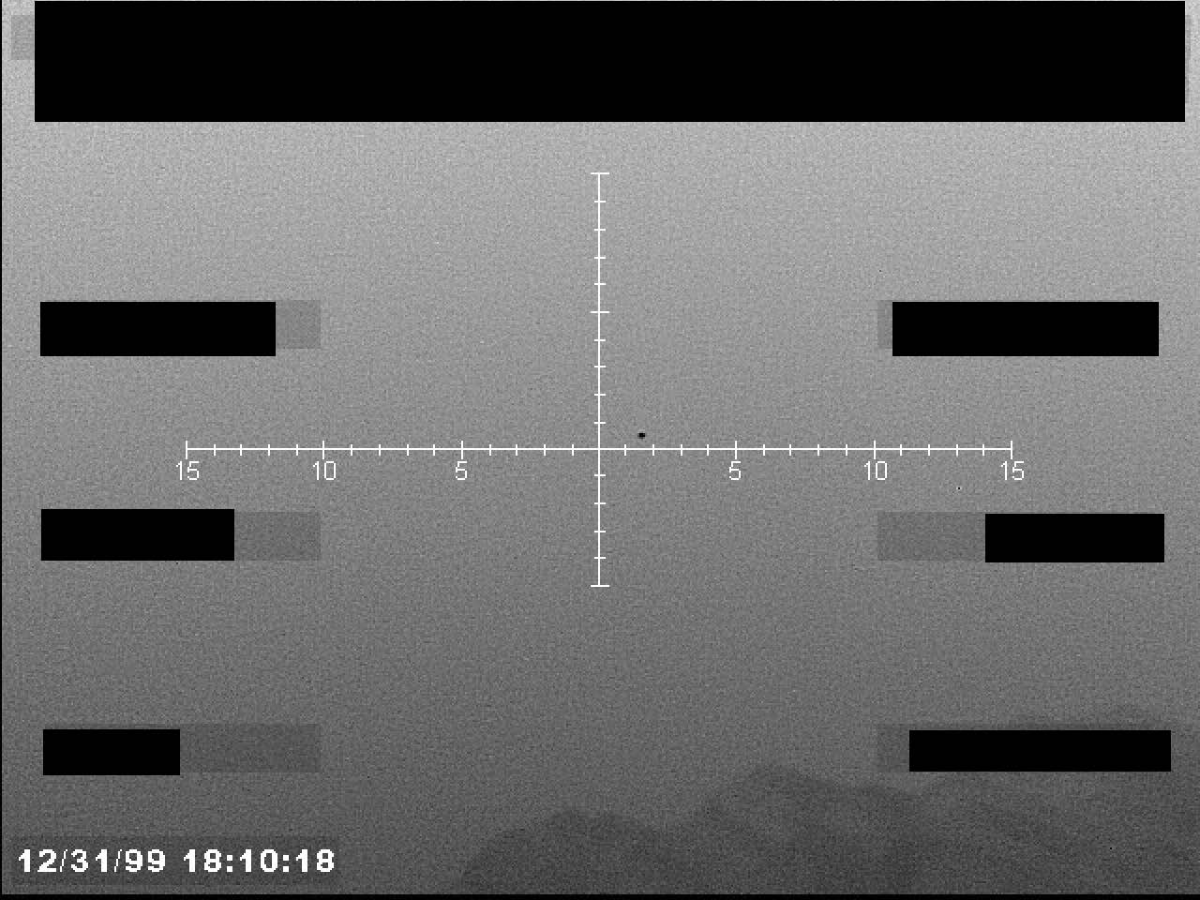 FLIR, 31/12/1999 18:12:04.  Punto oscuro, tracking activo